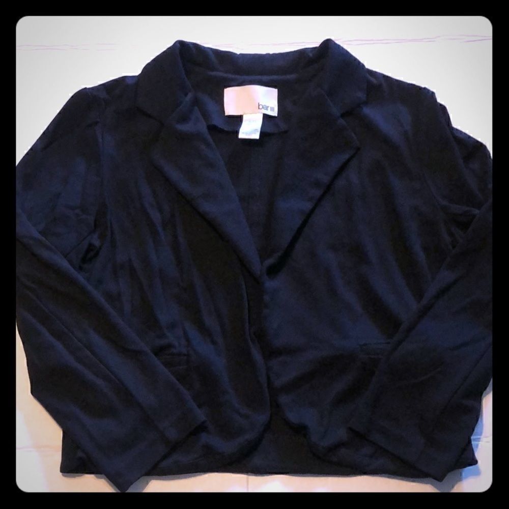Bar III black 3/4 length sleeve jacket size XL